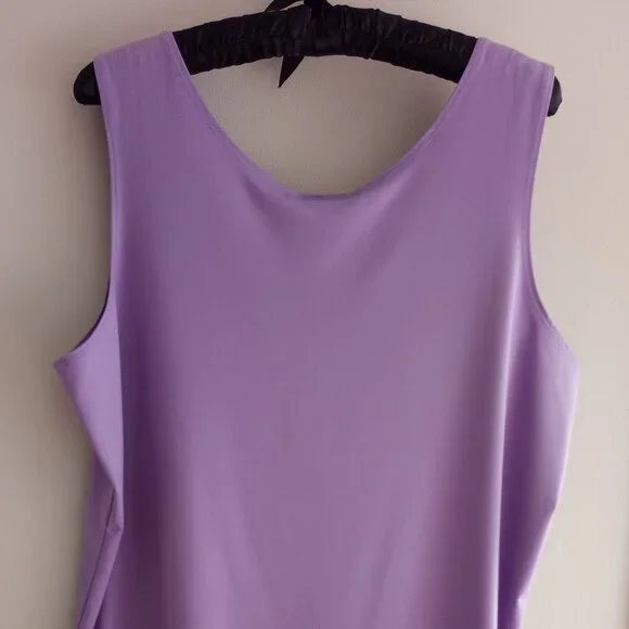 'CHICO'S' Microfeel Tank Size 3 Lilac NWT - Picture 4 of 9